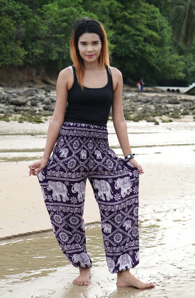 Bohemian Loose Sport Pants Women Thai Harem Trousers Boho Festival