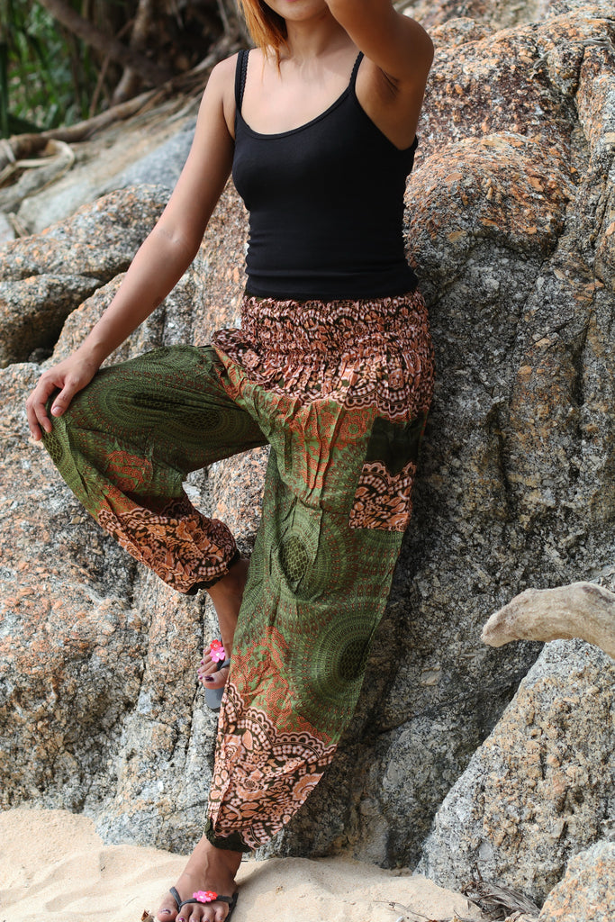 Beautiful Angels 100% Cotton Harem Pants Colorful Summer Hippie Yoga Boho  Casual Fashion Women Multicolor