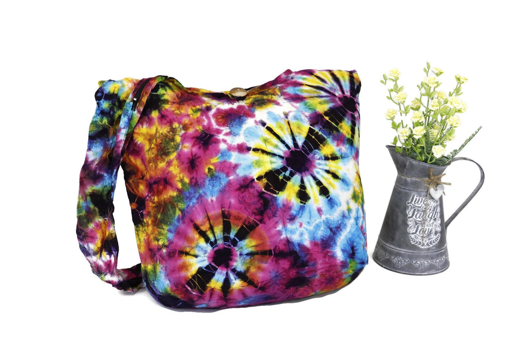 Tie Dye Bag Hobo Tote Cross body Sling Shoulder Bags Festival