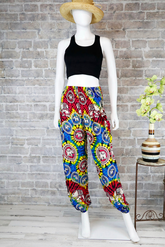 Harem Pants Tie dye Elephant Pants Yoga Pants Casual Trouser Women Baggy Pant